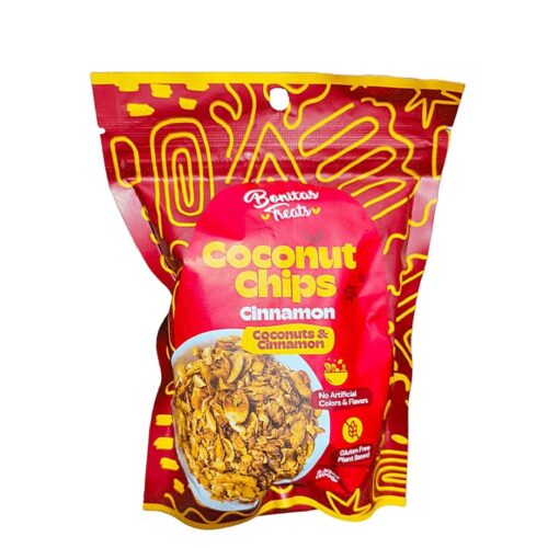 BONITA COCONUTS CHIPS CINNAMON COCONUT AND CINNAMON 100G