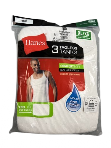 HANES 3 TAGLESS TANKS (XL/XG)