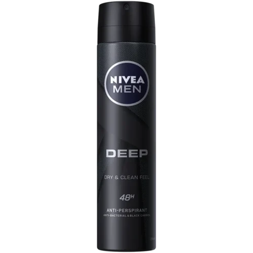 NIVEA MEN DEEP DRY & CLEAN FEEL EFFECT SECET FRAIS 200ML