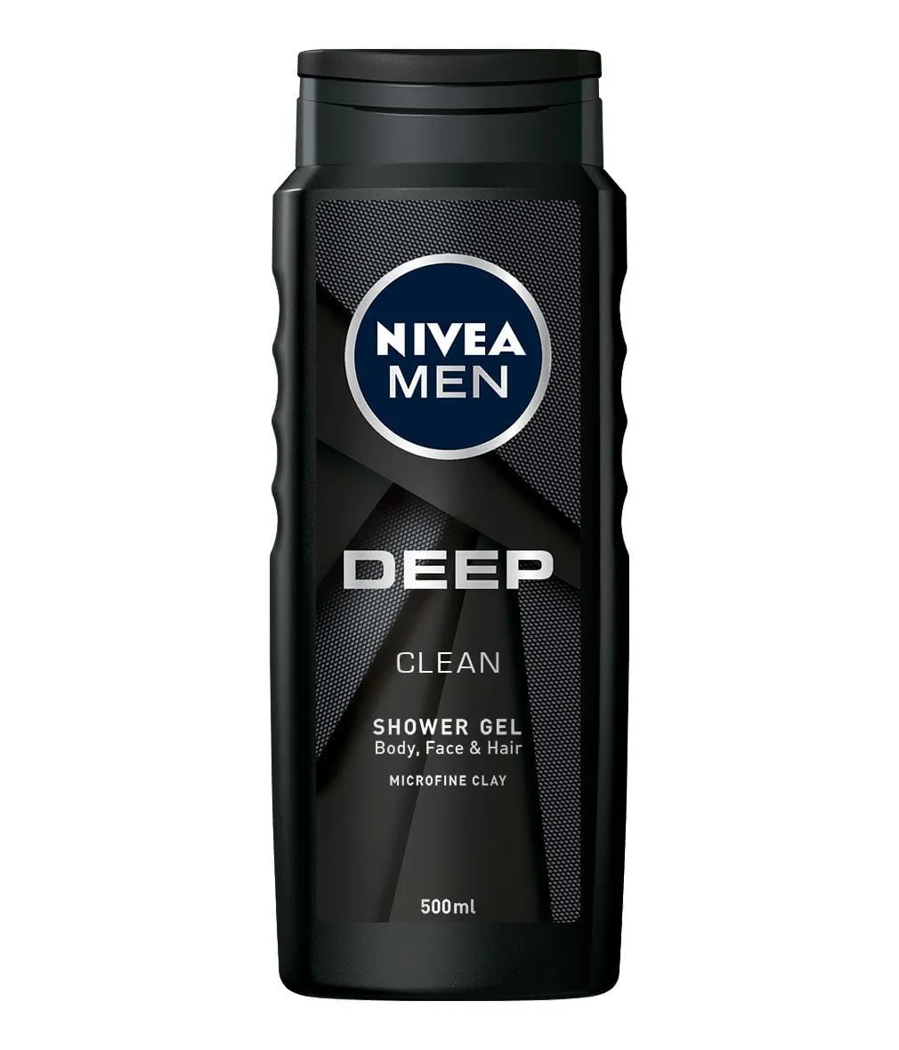 NIVEA MEN DEEP CLEAN SHOWER GEL 500ML
