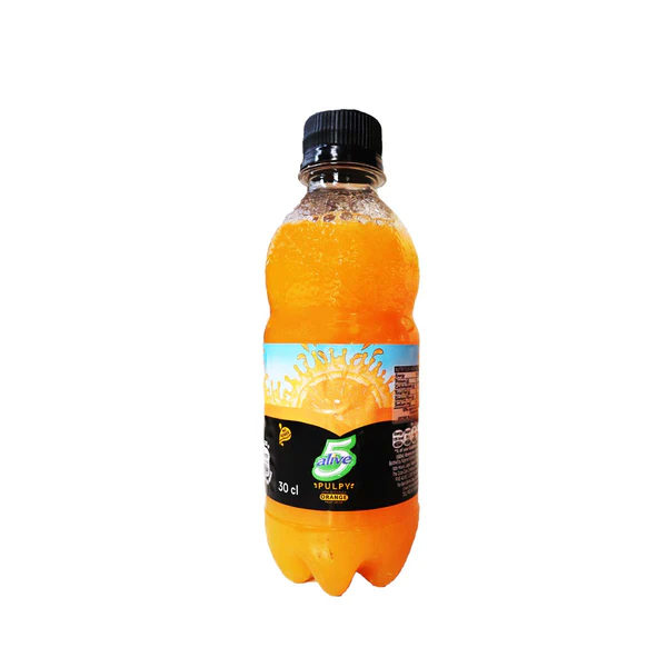5 ALIVE PULPY ORANGE FRUIT DRINK 30CL PET (PCS)