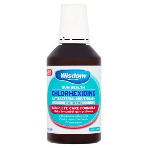 Wisdom Chlorhexidine Antibacterial Mouthwash 300ml