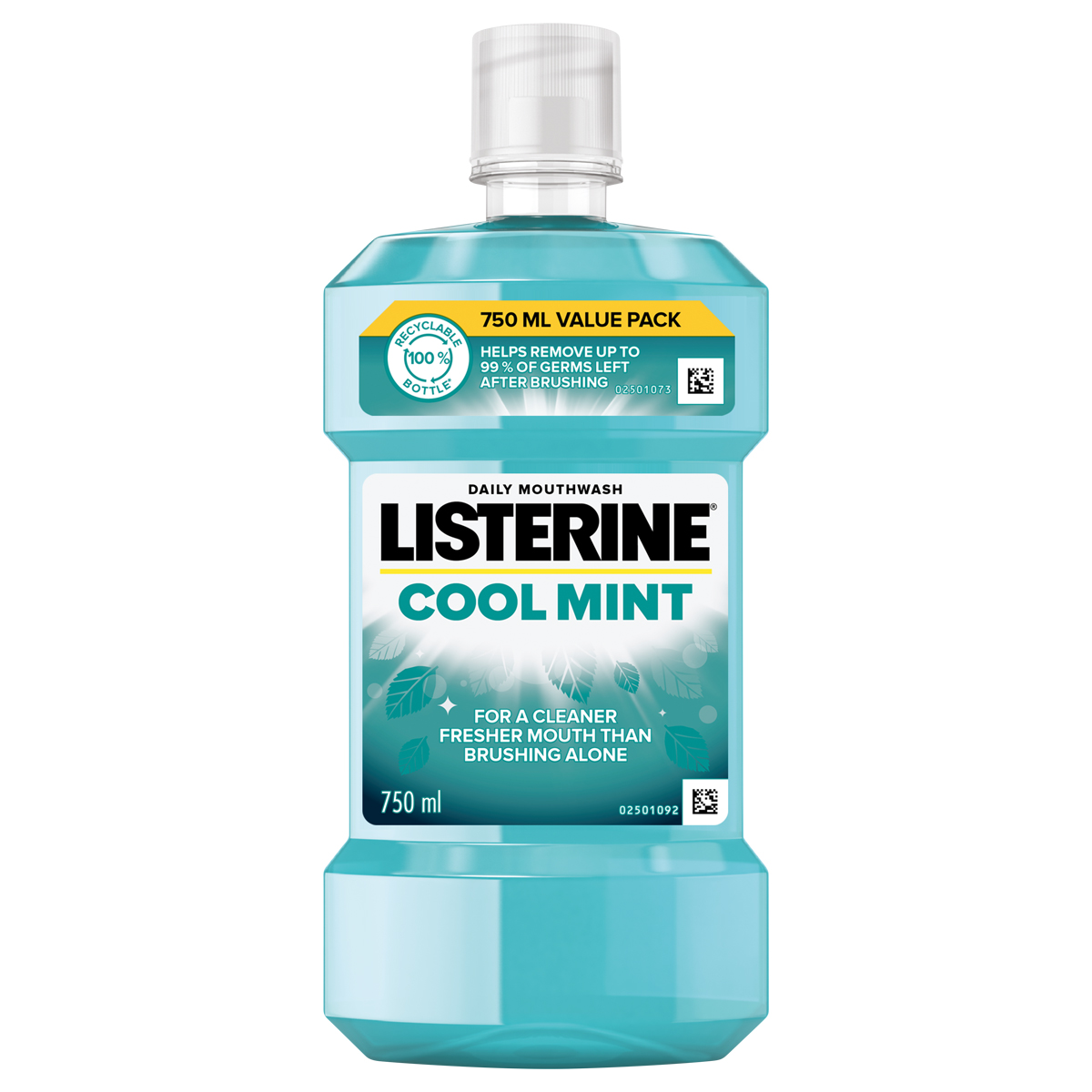DAILY MOUTHWASH LISTERING COOLMINT 750ML