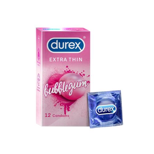 DUREX EXTRA THIN BUBBLEGUM 12
