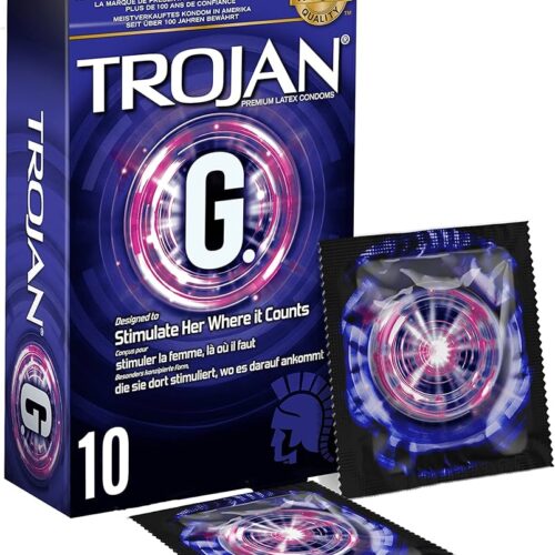 TROJAN G SPOT X10 LATEX CONDOMS