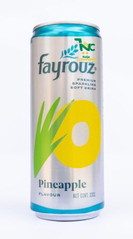 FAYROUZ PINEAPPLE SOFT DRINK CAN PCS 33CL