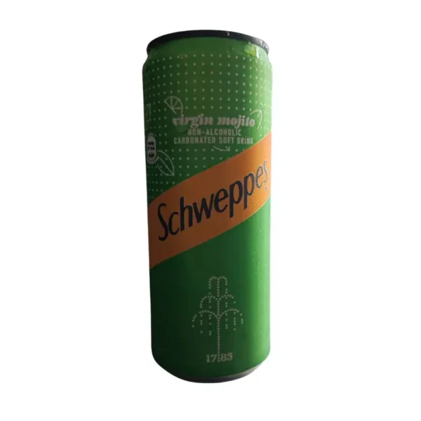 SCHWEPPES VIRGIN MOJITO SOFT DRINK 33CL CAN