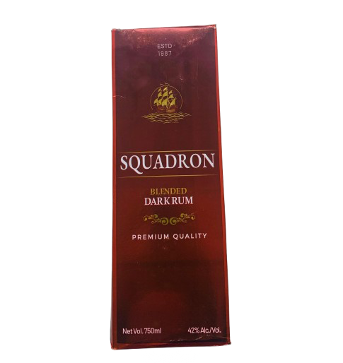 SQADRON BLENDED DARK RUM 75CL