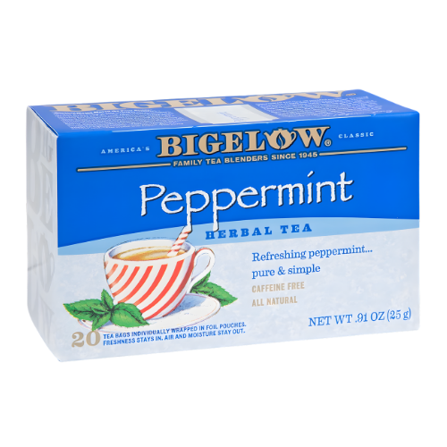 BIGELOW PEPPERMINT HERBAL TEA 20 CT BOX