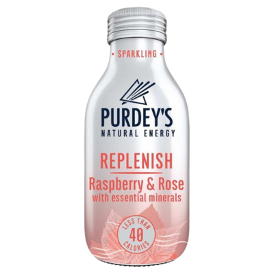 PURDEYS REPLENISH RASPBERRY AND ROSE DRINK 330ML
