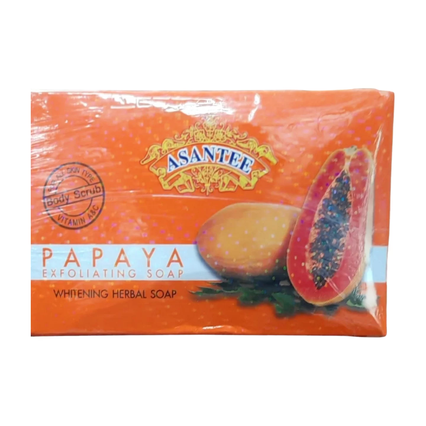 ASANTEE PAPAYA EXFOLIATING SOAP HERBAL WHITENING SOAP200G