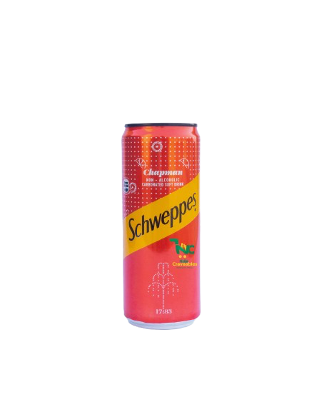 SCHWEPPES CHAPMAN NON-ALCOHOL SOFT DRINK 33CL CAN PCS