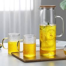 1.2L CARAFE WITH 4 TUMBLERS GLASS