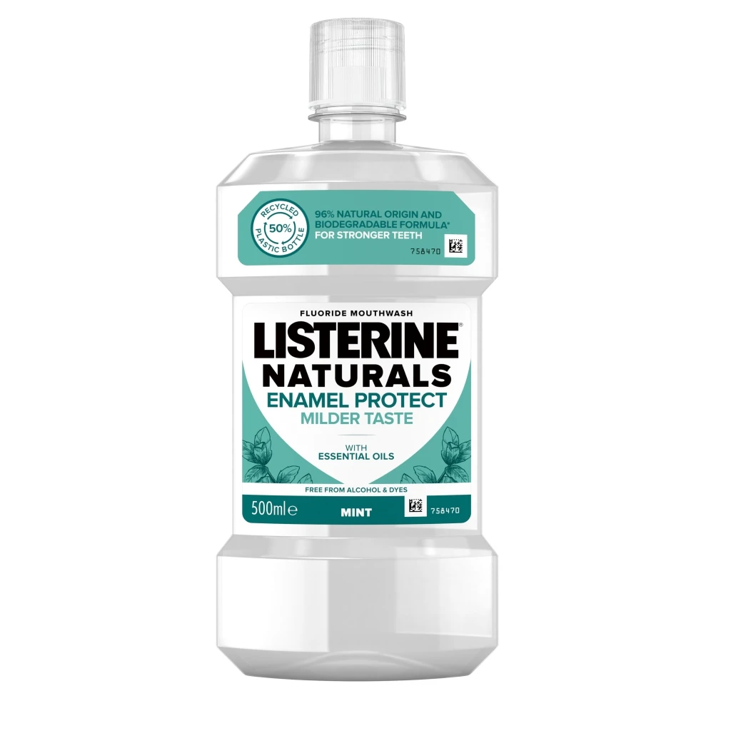 LISTERINE MOUTHWASH NATURAL ENAMEL 500ML