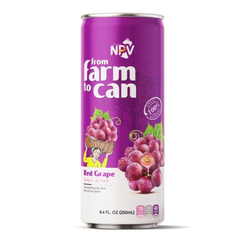 FROM FARM TO CAN RED GRAPE 250ml