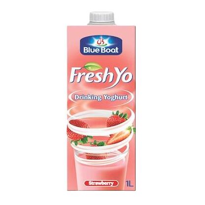 FRESH YO DRINKING YOGHURT STRAWBERRY 1L*PCS