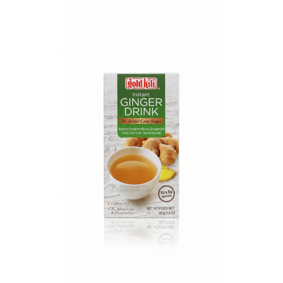 GOLD KILI INSTANT GINGER DRINK (NO ADDED CANE SUGER) 50G