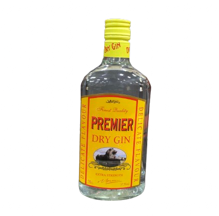 PREMIER DRY GIN DELICATE FLAVOUR EXTRA STRENGTH 70CL