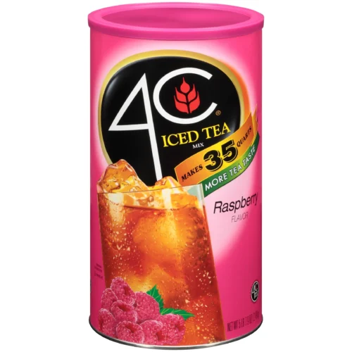 4C RASPBERRY ICED TEA DRINK MIX 28 QUART 1.87 KG