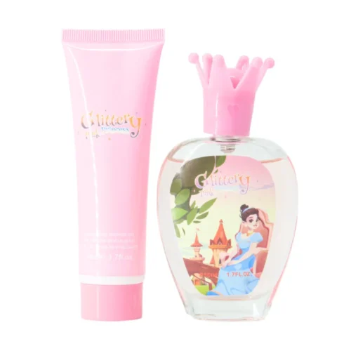 V.V LOVE GLITTERY PRINCESS PINK PERFUME SET