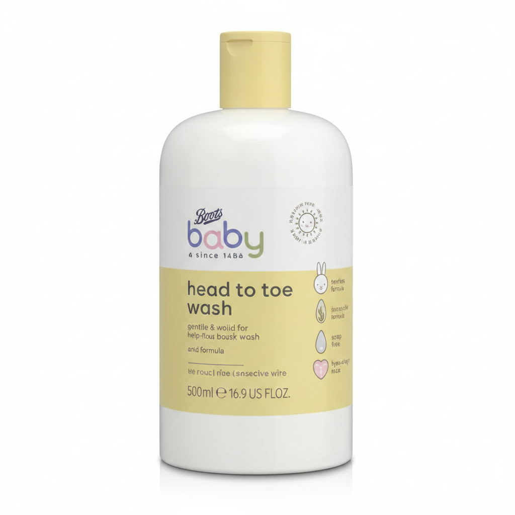 BOOT BABY HEAD TO TOE WASH 500ML