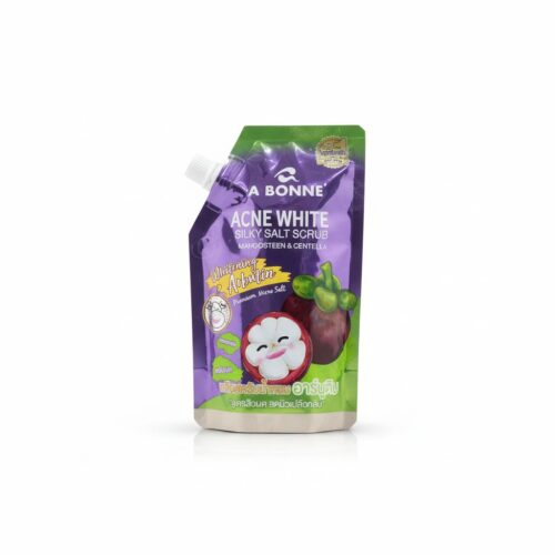 A BONNE SCRUB WITH SILKY WHITE SALT FOR ACNE MANGOSTEEN SEAL 350GM