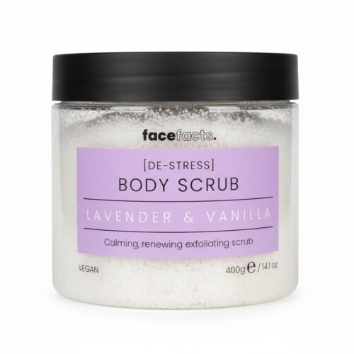 FACEFACTS DE STRESS BODY SCRUB LAVENDER & VANILLA 400G