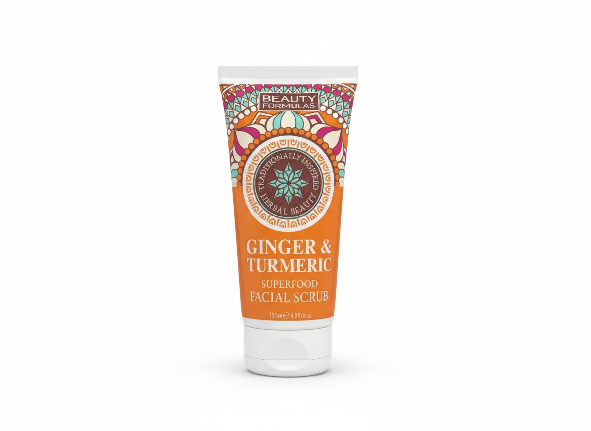BEAUTY FORMULAS GINGER & TURMERIC FACIAL SCRUB 150ML
