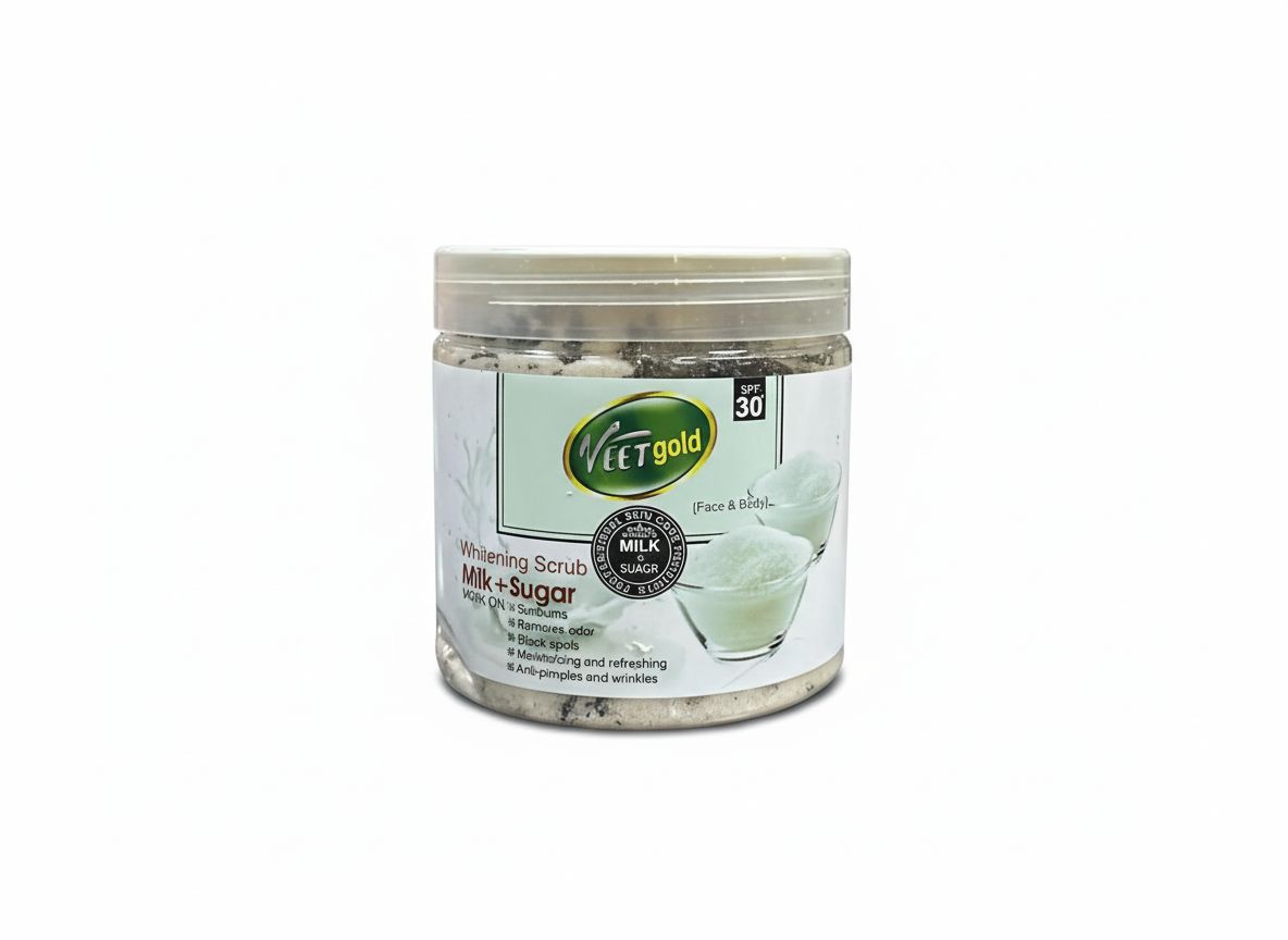VEET GOLD MILK AND SUGAR WHITENING SCRUB 600ML
