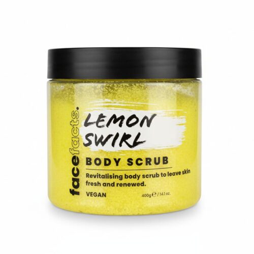 FACE FACT LEMON SWIRL BODY SCRUB 400G