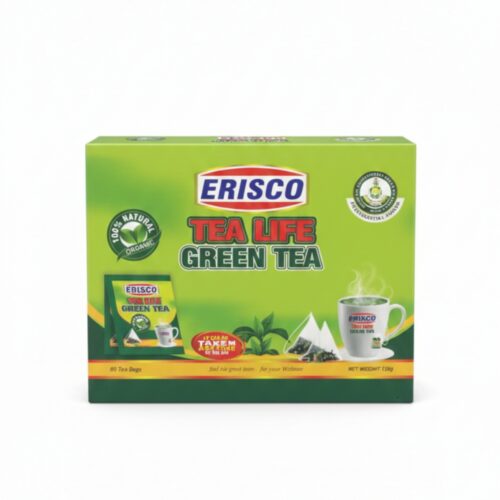 ERISCO TEA LIFE GREEN TEA 60 TEA BAGS 120G