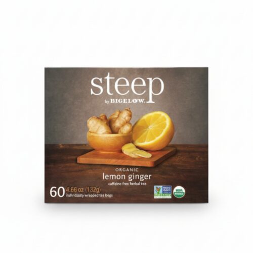 STEEP BY BIGELOW ORGANIC LEMON GINGER 132G