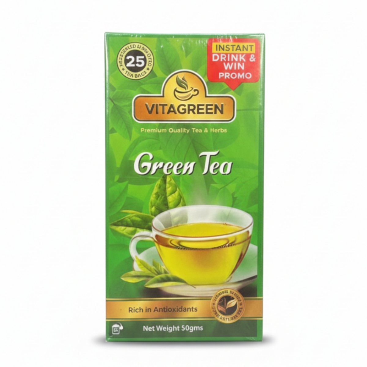 VITAGREEN GREEN TEA & SOURSOP 25BAGS 50GMS
