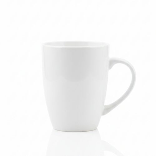 MEI YUN WHITE CERAMIC MUGS (B0086)