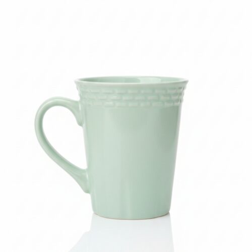 RH-CERAMIC LIGHT GREEN CUP MUG B/S