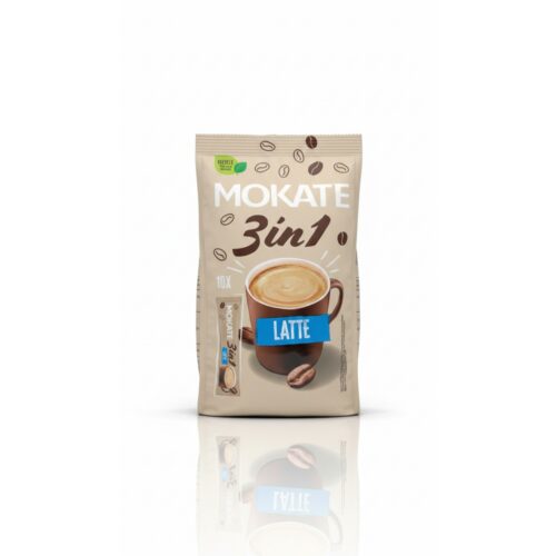 MOKATE 3IN1 LATTE ROASTED COFFEE 10X SACHETS