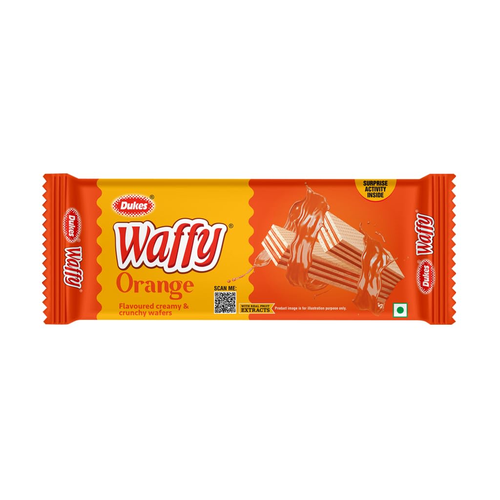 DUKES WAFFY ORANGE FLAVORED CREAM WAFERS
