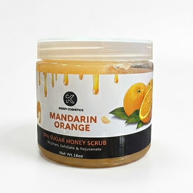 KUDDY MANDARIN ORANGE SPA SUGAR Supermarket / Cosmetics SCRUB 160Z