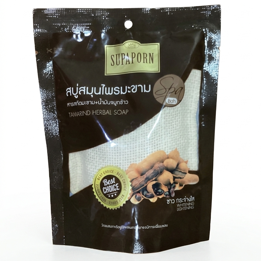 TAMARIND SPA SOAP SCRUB HERBAL WHITENING LIGHTENING 70G