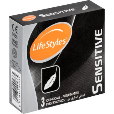 LIFESTYLE CONDOMS SENSITIVE X 3