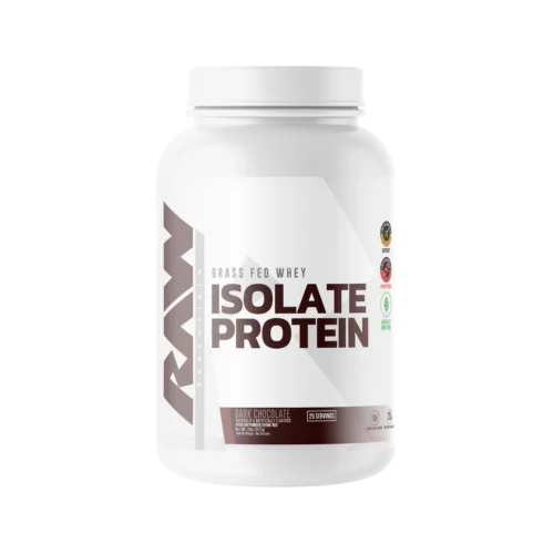 RAW GRASS FED WHEY ISOLATE PROTEIN DARK CHOCOLATE 907G