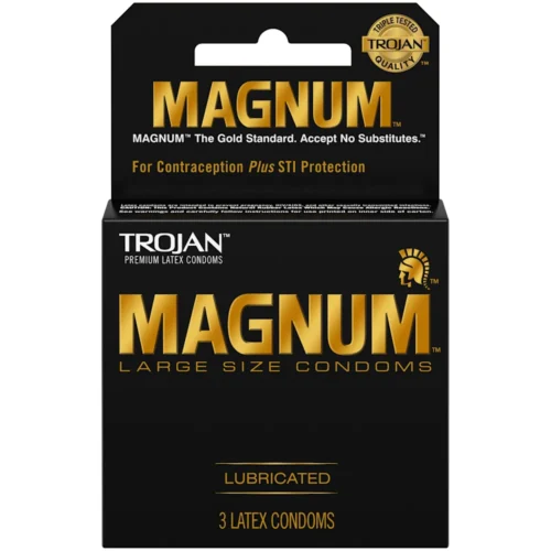 TROJAN MAGNUM LUBRICATED X3 CONDOM