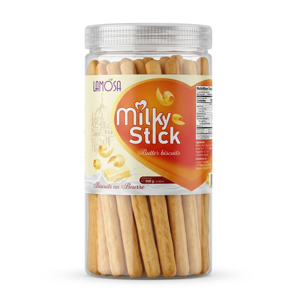 LAMOSA MILKY STICK BUTTER BISCUITS 300G