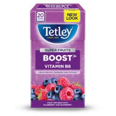 TETLEY BOOST WITH VITAMIN B6 40G