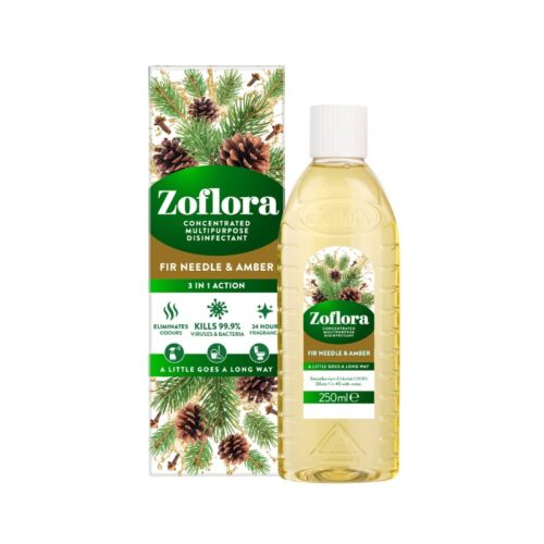 ZOFLORA 3 IN 1 ACTION CONCENTRATED DISINFECTANT FIR NEEDLE & AMBER 120ML