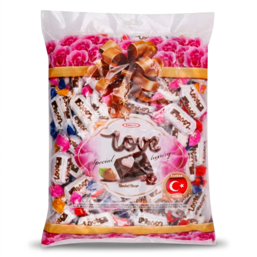 TAYAS LOVE SPECIAL LUXURY CHOCOLATE 1000G (66 x Pack). x Pics
