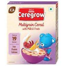 NESTTLE CEREGROW MULTIGRAIN CEREAL WITH MILK & FRUIT 300G