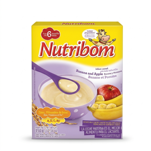 NUTRIBOM BANANA & APPLE FRM 6MONTHS 350G
