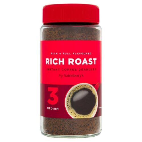 SAINBURY'S FLAVOURED RICH ROASTED INSTANT COFFEE (MEDIUM 3)