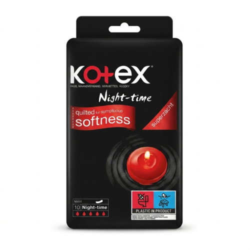 KOTEX NIGHT-TIME SOFTNESS 10 MAXI